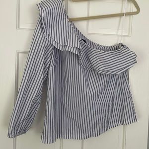 JCrew one shoulder top
